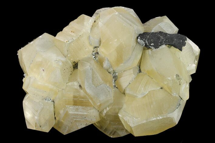 Calcite Crystal Cluster with Green Fluorite - China #132774
